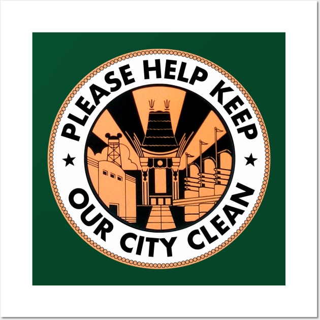 Please Help Keep Our City Clean Wall Art by PopCultureShirts